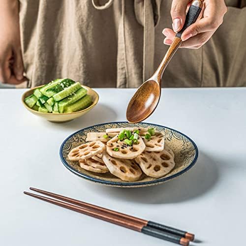 Stoecat Spoon יפני סטיות של שילובי כלי אוכל מקלות אכילה וכפות המוגדרות למטבח או למסעדות ביתיות