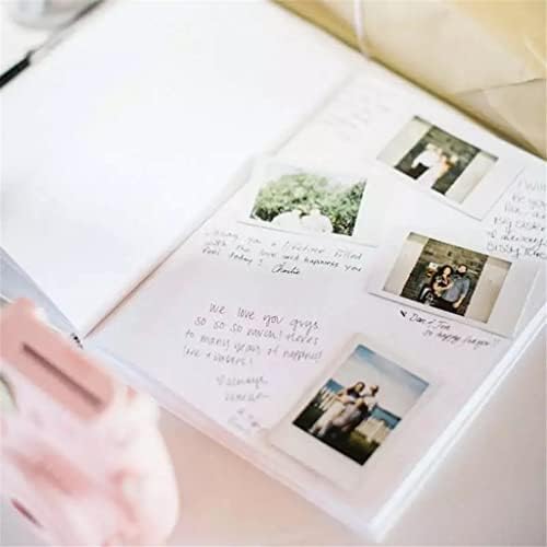 Kfjbx פרח חתונה ספרים אלטרנטיבות, ספר אורחים לבן מותאם אישית, אלבום ספר אורחים לחתונה, ספר אורחים להדפסה עץ