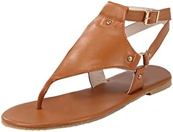 נשים סנדלי, נעלי בית לנשים אופנה קיץ רומי קרסול רצועת כפכפים קלאסי קליפ הבוהן שטוח נעלי חוף נעליים