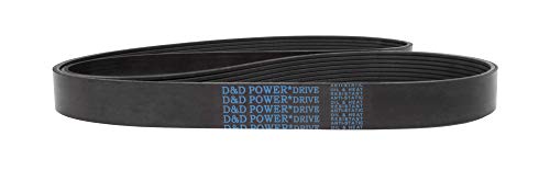 D&D PowerDrive 25-060407 חגורת החלפת רכב של NAPA, גומי, 6