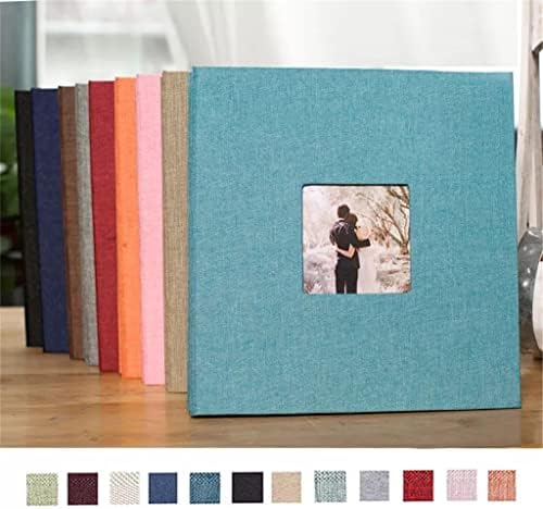 Kfjbx 16 אינץ 'פשתן DIY אלבומי אלבום תמונות יום הולדת מתנה תמונות חתונה תמונות אלבומי עבודות נייר אלבומי דביק דביק
