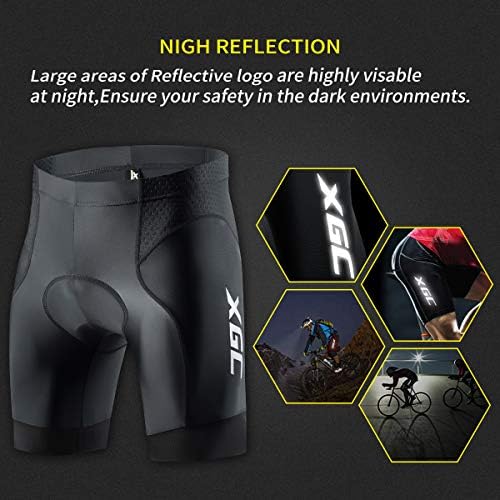 מכנסי רכיבה על אופניים/מכנסי אופניים של XGC/מכנסי אופניים ותחתוני רכיבה על אופניים עם צפיפות גבוהה וספוג 4D מרופד 4D מרופד