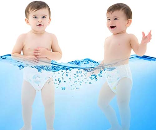 גזעי שחייה לתינוקות ריפיות 5 יחידות חיתולי שחייה שחייה חד פעמי שחיינים קטנים חיתולים לתינוקות בריכת שחייה מים חיתול מכנסיים לתינוק - גודל