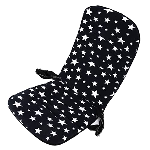 מחצלת כרית עגלת תינוקות, נוח נוח נוח לכיסא כרית כרית כרית כוכב פלנל רך דפוס כוכב לתינוקות