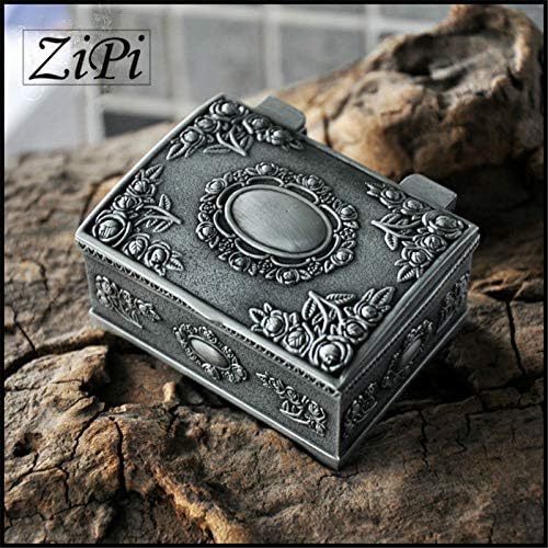 Anncus zipi רטרו קופסת תכשיטים נסיכה אירופית כיכר גותית מתכת תכשיטים מתכת תכשיטים תכשיטים מתנות קופסאות קופסאות קופסאות