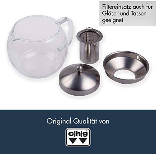 CHG 3403-00 Teekanne Mit Filtereinsatz / Kanne Aus Glas / Deckel und filtereinsatz aus rostfreiem ed