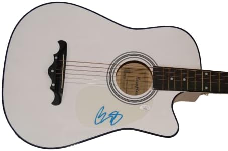 בראד פייזלי חתם על חתימה בגודל מלא גיטרה אקוסטית ג 'יימס ספנס אימות ג' יי. אס. איי. קואה - כוכב מוזיקת קאנטרי - מי צריך תמונות, חלק ב',
