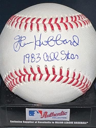 גלן האברד אטלנטה ברייבס 1983 בייסבול OML All Star חתום - כדורי בייסבול חתימה
