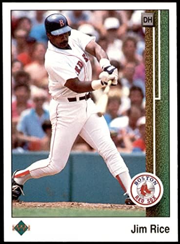 1989 הסיפון העליון 413 ג'ים רייס בוסטון רד סוקס NM/MT Red Sox