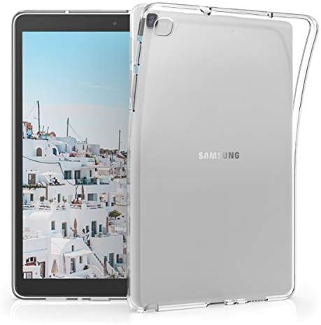 מארז Kwmobile התואם ל- Samsung Galaxy Tab A.0 עט של 8.0 עט - כיסוי מגן אחורי TPU רך לטאבלט - שקוף