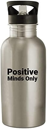 מוצרי מולנדרה מוחות חיוביים בלבד - בקבוק מים מפלדת אל חלד 20oz, לבן