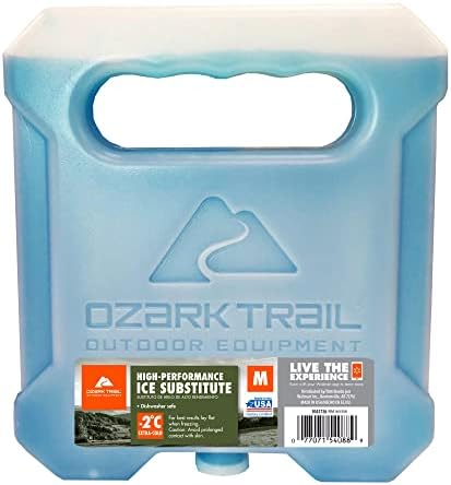 Oz-Ark Tr-Ail נוסף קר -2 מעלות בינוני בינוני 2 קילוגרם תחליף, כחול, בקבוק, ניתן לשימוש חוזר