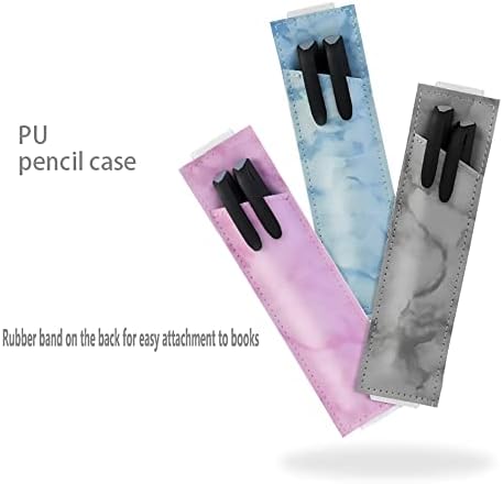 Diyomr אלסטי גומי גומי עור עט עט שרוול שרוול עט עט עטים עטים בכיס, יכול להחזיק 1-3 עטים, גמישות גבוהה כדי להתאים לגדלים שונים של כתבי
