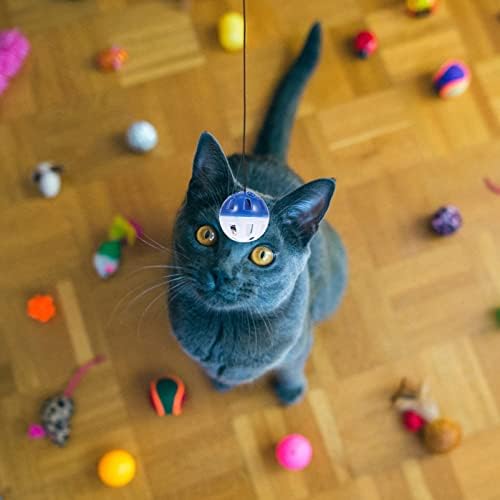 10 יחידות אינטראקטיבי חתול פעמון צעצוע חתול מתגרה ינגל פעמון לחיות מחמד צעצוע אוגר פעמון מזוקן דרקון מזוקן דרקון אבזרים