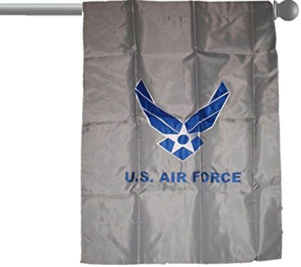 כנפי חיל האוויר הרקום באנר גן אפור באנר/דגל 28 x40 שרוולים פולי