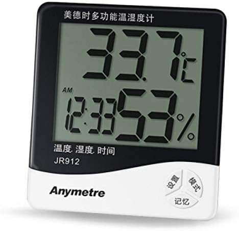 מד טמפרטורה ולחות טמפרטורה ולחות של Nfelipio, מד טמפרטורה ולחות מדויק גבוה, מדידת טמפרטורה ולחות