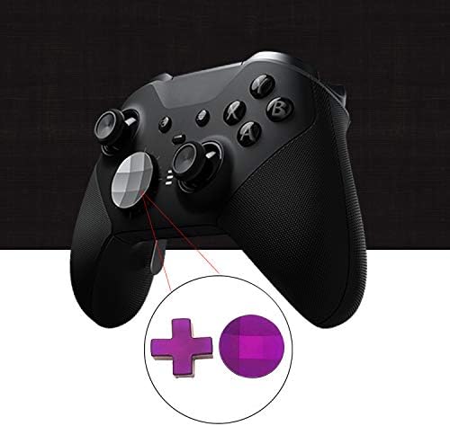ערכות D -Pads D -Pads מפלדת אל חלד, משוטות להחלפה על כפתורי טריגר שיער לסדרה 2 של עלית, בקרי העילית של Xbox One - סגול