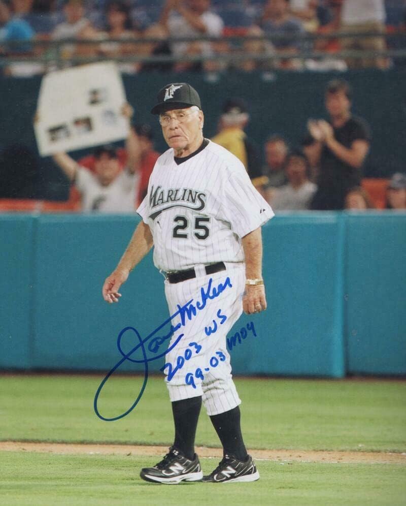 ג'ק מקיון פלורידה מרלינס חתום חתימה חתומה 8x10 צילום w/coa - תמונות MLB עם חתימה