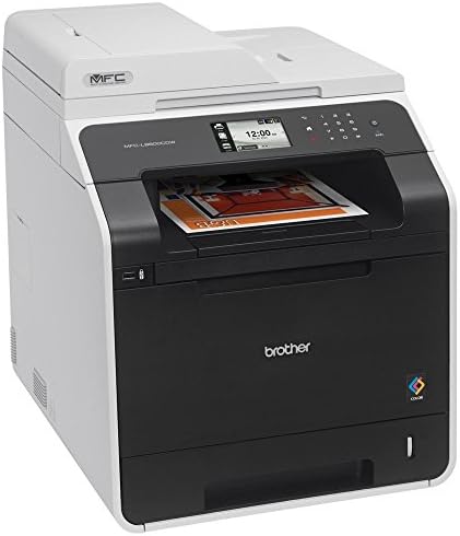 מדפסת אח MFCL8600CDW מדפסת צבע אלחוטית עם סורק, מכונת צילום ופקס, חידוש דאש של אמזון מוכן