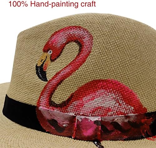 קש פנמה כובע שמש בלוק הוכחת כובע קש נסיעות חוף חוף ים כובע יד ציור פנמה כובעי עבור גברים ונשים