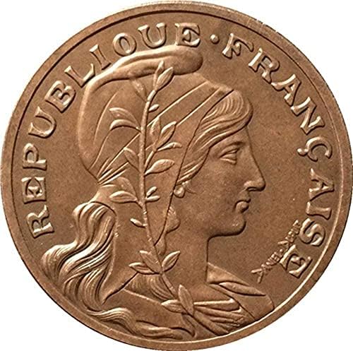 מטבע צרפתי טהור נחושת מצופה מכסף מופעל מלאכה אוסף אוסף אוסף זיכרון מטבע זיכרון