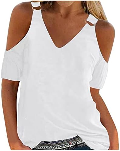 חולצות לנשים רופף מתאים קיץ מוצק צבע שרוולים עם צווארון גופייה כיסי חולצה בסיסי סוודר חולצות