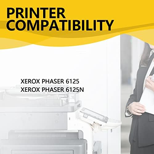 Zhanbo 106R01334 106R01331 106R01332 106R01335 מחסנית טונר מיוצרת 2,000 עמודים תואמים ל- Xerox Phaser 6125 מדפסות