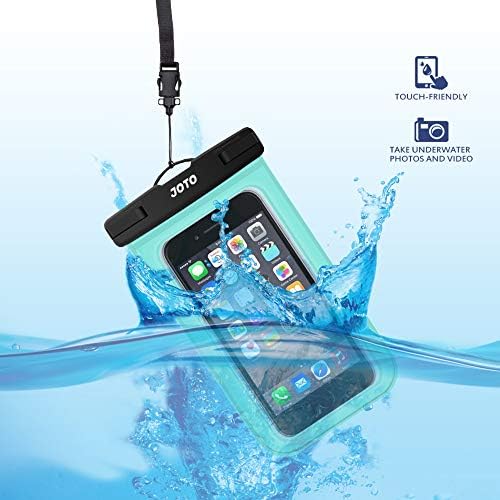 ג ' וטו אוניברסלי עמיד למים טלפון מחזיק פאוץ צרור עם 1 אוניברסלי עמיד למים פאוץ + 1 צף רצועת יד עבור מצלמה