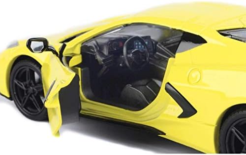 מנוע מקס 2020 שברולט קורבט ג8 סטינגריי, צהוב 79360 - 1/24 סולם דגם צעצוע מכונית