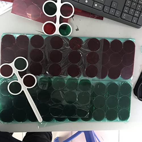 אדום ירוק שקוף פלסטיק סרט גיליון קריאת יחידה ראיית טיפול כלי