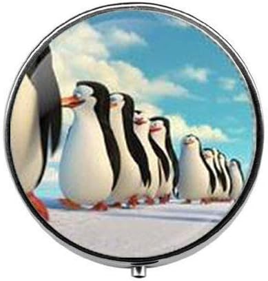 יפה פינגווינים זכוכית גלולת תיבת-קסם גלולת תיבת-זכוכית סוכריות תיבת אמנות תמונה תכשיטי יום הולדת פסטיבל מתנה יפה מתנה