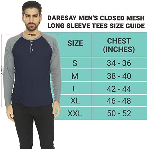 חולצת שרוול ארוך תרמי של גברים - שכבת הבסיס העליונה של הנלי לחולצות ומעילים - חולצה תרמית קלת משקל - 3 ו -4 חבילה