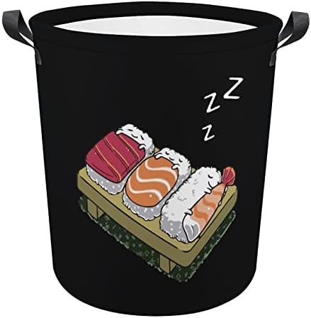 מזון אורז דגי סושי שינה מתקפל סל כביסה עמיד למים סל אחסון סל תיק עם ידית 16.5 איקס 16.5איקס 17