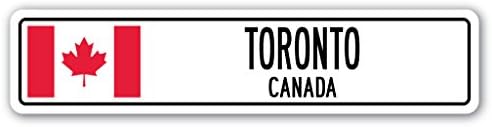 טורונטו, קנדה שלט רחוב קנדה דגל קנדה דגל קאנטרי קאנטרי מתנה קיר קיר