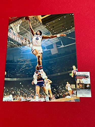 יוליוס ארווינג, חתימה 16x20 צילום 76'ers - תמונות NBA עם חתימה