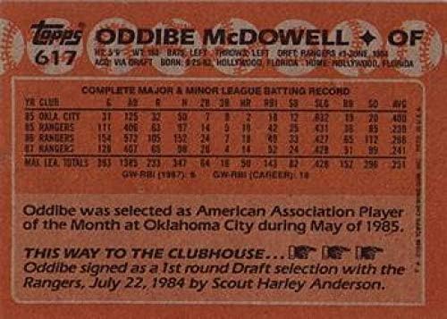 1988 Topps 617 Oddibe McDowell