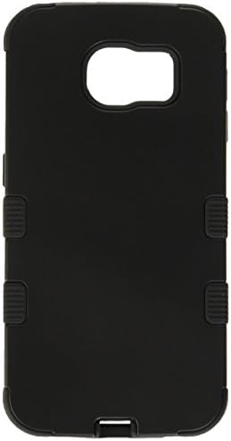 Asmyna Samsung G920 Galaxy S6 גומי טוף מגן טלפוני היברידי - אריזה קמעונאית - שחור