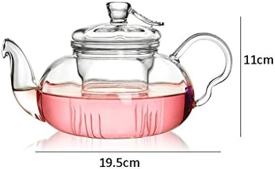 פילטר תה פרחי זכוכית מסנן תה מבשלת תה אדום