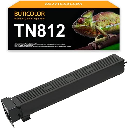 Buticolor מיוצר מחדש TN812/TN-812 מחסנית טונר שחורה החלפת קוניקה מינולטה ביזוב 758 808 מדפסות