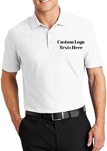 דיו סטיץ 100 גברים מותאם אישית תפרים רקמה לוגו טקסט עיצוב משלך ליבה פיקה פולו חולצות