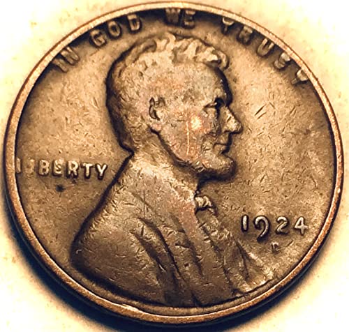 1924 D Lincoln Cent Cent Penny מוכר טוב