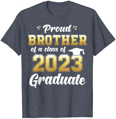 גאה אח של כיתה של 2023 בוגר חולצה אח בכיר 23 חולצה