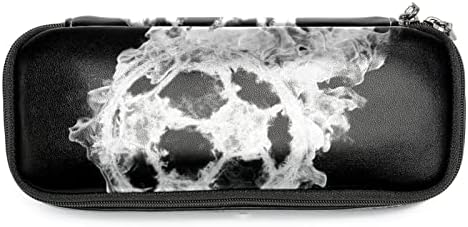 איפור תיק, תיק קוסמטי, מארגן תיקי איפור אטום למים, Fire Football Football Sport Art Gray