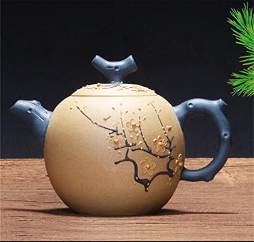 קומקום תה סיני עבה רטרו סיר סיר סיר סיר חול סגול 320 מל ערכת תה תה קטן