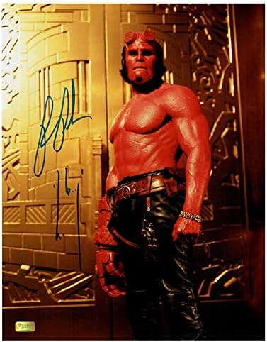 רון פרלמן חתימה חתימה קלאסית Hellboy 11x14 תמונה