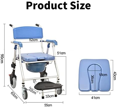 מקלחת כיסא עם גלגלים מתקפל המיטה שידה החלקה מקלחת כיסא גלגלים לקשישים נכים בהריון אישה בנייה מוצקה הרכבה קלה