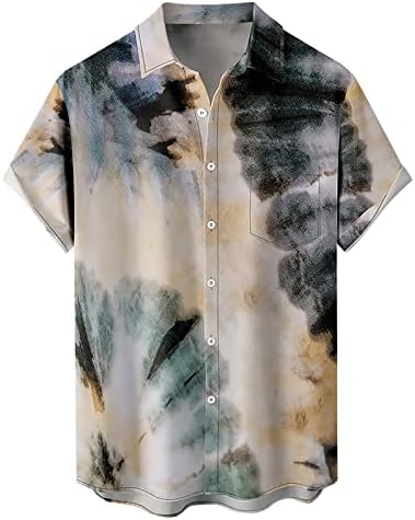 חולצות שרוול קצרות של Xiloccer חולצות חולצות דוגמניות חולצות לחולצות לגברים חולצות שמלה בדוגמת גברים בגברים Hawaiian