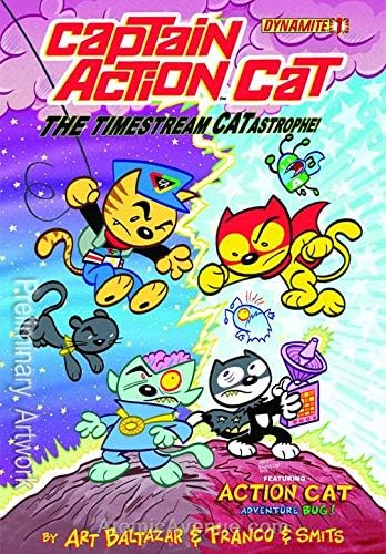 קפטן אקשן חתול 1 וי-אף / ננומטר ; ספר קומיקס דינמיט