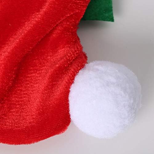 טופר שולחן AMOSFUN 5 יחידות חג המולד סנטה קלאוס כובעי קופסת רקמות מחזיק רקמות מחזיק שולחן חג המולד קישוטים סנטה קלאוס קישוט