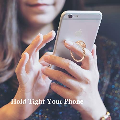 OBBII טלפון סלולרי מחזיק טבעת ורוד ורוד ישב זהב לבן שיש סיבוב 360 ° סיבוב אצבע קיק עמדת אחיזה הרכבה לאייפון וסמארטפונים אחרים